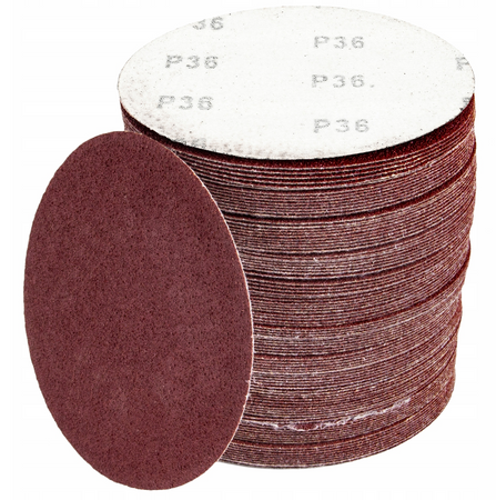 Papier ścierny na rzep krążek dysk 125mm P36 100szt FALON-TECH