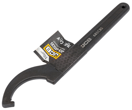 Klucz hakowy z noskiem pazurem nastawny do nakrętek 78-85 mm JCB