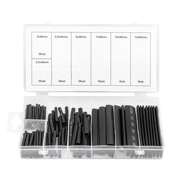 Zestaw koszulek rurki termokurczliwe + sortownik 127szt GEKO