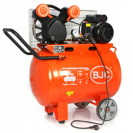 Kompresor olejowy 2-tłokowy ze zbiornikiem o pojemności 115l i mocy silnika 2,2Kw BJC