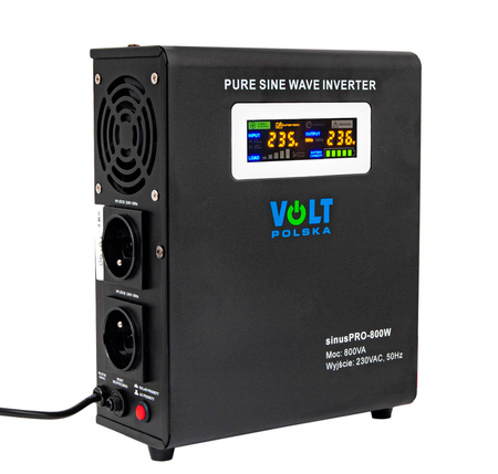 Zestaw awaryjnego zasilania zasilacz awaryjny sinuspro-800w 12v + akumulator AGM 100ah VOLT POLSKA