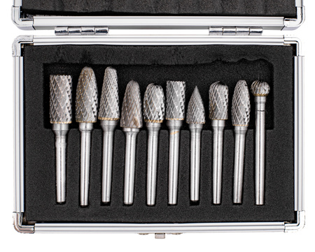 Frezy trzpieniowe do metalu stali drewna pilniki Zestaw 10 szt. MAR-POL