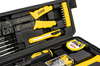 Zestaw narzędziowy klucze nasadowe imbudowe wkrętaki młotek bity 3/8" 130el WMC