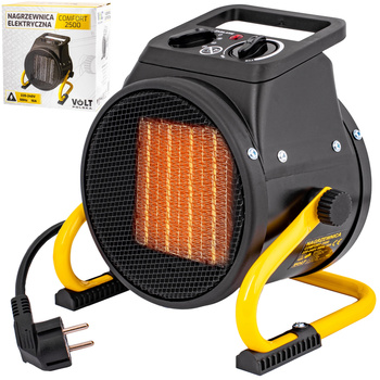 Nagrzewnica elektryczna grzejnik farelka z termostatem 2,5 kW COMFORT VOLT POLSKA