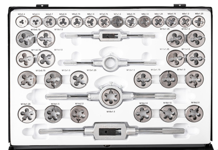 Zestaw narzynki gwintowniki kalibrowniki 110 szt M2-M18 walizka SCHEPPACH