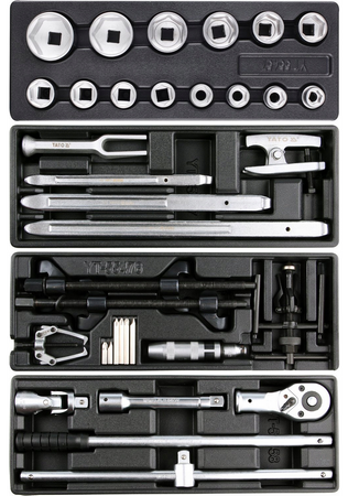 Szafka serwisowa narzędziowa warsztatowa wózek z narzędziami 165 el YT-55293 YATO