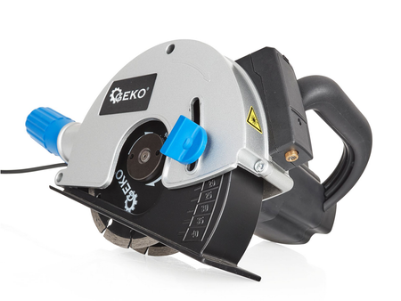 Elektryczna bruzdownica do betonu ze wskaźnikiem laserem 2 tarcze 1700 W GEKO