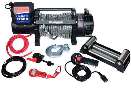 Wyciągarka samochodowa elektryczna 17000 LBS 7,7 12v TITANIUM WINCH