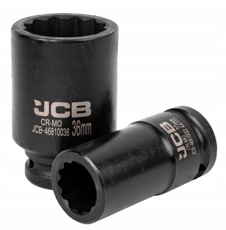 Zestaw nasadki udarowe nasadowe głębokie do klucza pneumatycznego 3/4" 17-46mm 12-k 10el JCB