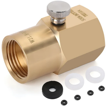 Adapter przejściówka do napełniania butli sodastream CO2 złącze W21.8-14. FALON-TECH