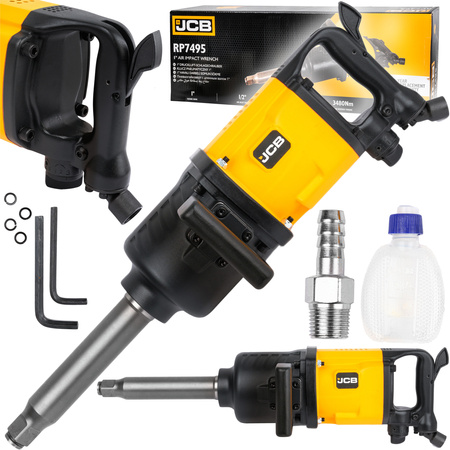 Klucz pneumatyczny udarowy do kół 1" 3500Nm TIR mocny długi RP7495 JCB