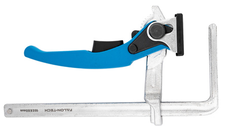 Ścisk stolarski dźwigniowy zacisk uchwyt do szyny odkuwany 160x60mm FALON-TECH