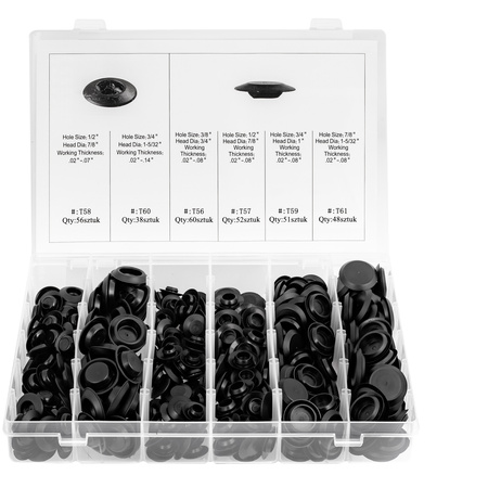 Zestaw podkładek zaślepek spinek zatyczki otworów technologicznych 305el FALON-TECH