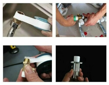 Taśma teflonowa uszczelniająca nawadniania PTFE do gwintów 12mm 10m DIAMOND