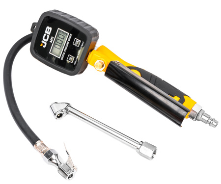 Pistolet do pompowania kół cyfrowy manometr LCD pompka samochodowa 0-14 bar JCB