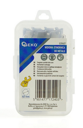 Otwornica widiowa z wiertłem 40mm GEKO