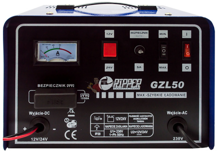 Prostownik z Funkcją Szybkiego Ładowania GZL-50 50A 12V/24V MAR-POL