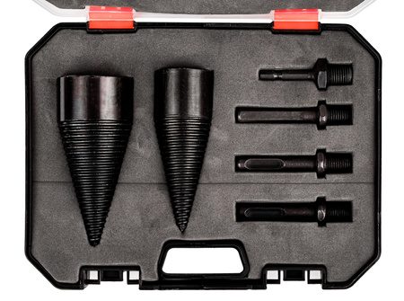 Świder do rozłupywania łupania drewna wiertło stożkowe stożek klin 32 42 mm SILVER