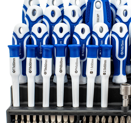 Zestaw śrubokrętów wkrętaków bity klucze nasadki imbusy torx z magnesem 122el FALON-TECH