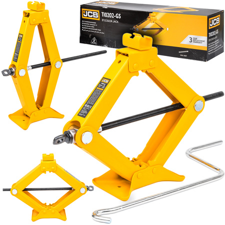 Trapezowy podnośnik samochodowy warsztatowy lewarek do kół 2T 2000 kg JCB