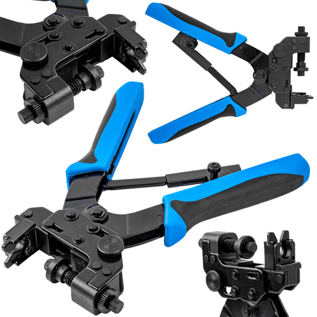 Zaciskarka do kabli złączy kompresyjnych BNC RCA F złączy prostych kątowych FALON-TECH