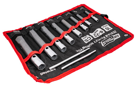 Klucze rurowe 6-22 mm zestaw kluczy 10 el. +płachta AW NARZĘDZIA