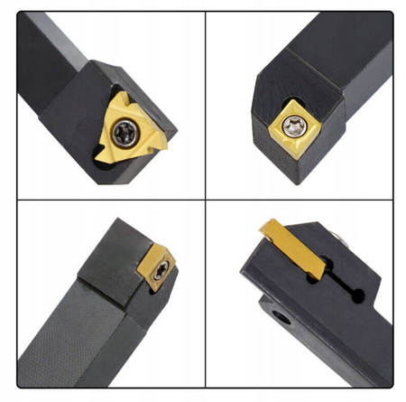 Zestaw noży tokarskich składanych nóż tokarski płytki 12x12 mm 21 szt FALON-TECH