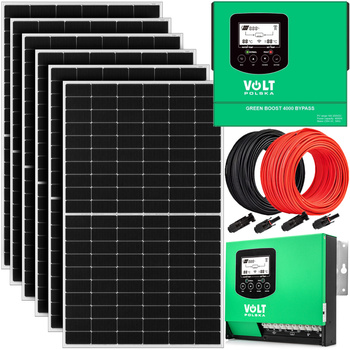 Zestaw solarny panel do grzania wody CWU 4000W GREEN BOOST MPPT 6xPV (6x510W)