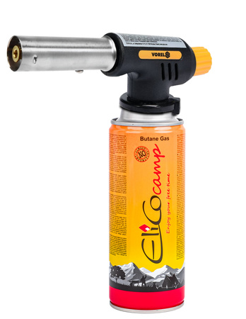 Palnik gazowy flame gun z piezo zapalarką + 4 kartusze gazowe YATO