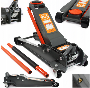 Podnośnik niskoprofilowy samochodowy 95-550 mm + guma lewarek żaba 4T BJC