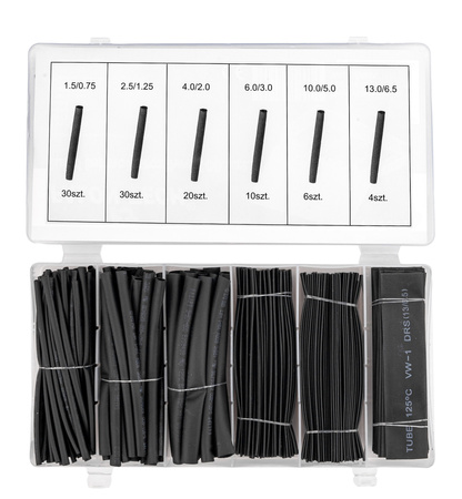 Zestaw koszulek rurki termokurczliwe 100szt FALON-TECH