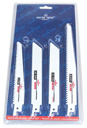 Brzeszczot uniwersalny nożyki do piły szablastej lisicy noże lisi ogon 10szt FALON-TECH