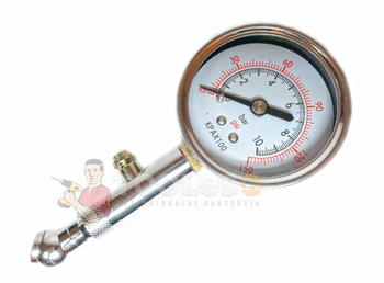 Ciśnieniomierz do opon z manometrem 10 Bar CARPOINT