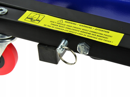 Leżanka warsztatowa składana taboret 2w1 wózek GEKO