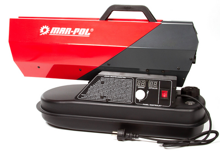 Nagrzewnica olejowa 30 KW spalinowa dmuchawa + termostat lcd grzejnik piec MAR-POL