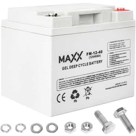 Akumulator żelowy DEEP CYCLE MAXX 40Ah 12V