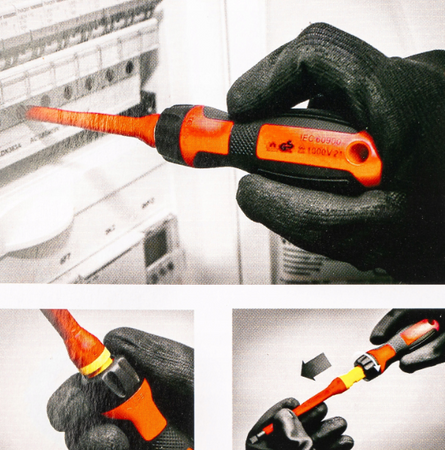 Zestaw wkrętaki izolowane śrubokręty dla elektryka solidne 1000v 8el AW TOOLS