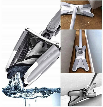 Mop płaski typ X obrotowy podłogowy wkład do mopa TRADE HOUSE