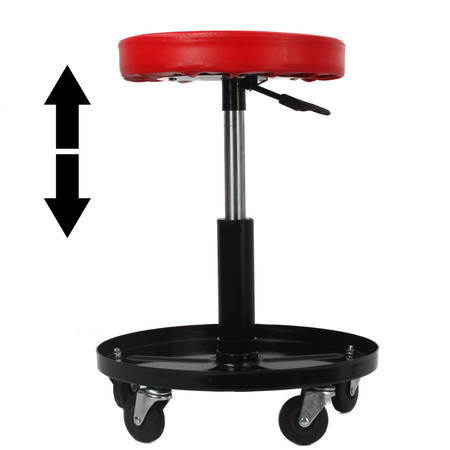 Stołek warsztatowy z półką taboret siedzisko krzesło MAR-POL