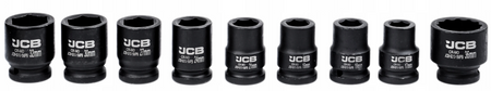 Zestaw nasadki udarowe nasadowe głębokie do klucza pneumatycznego 3/4" 17-50mm 21el JCB