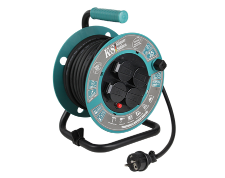 Przedłużacz bębnowy 15 m 4 gniazda KS CR-15M Könner&Söhnen KS