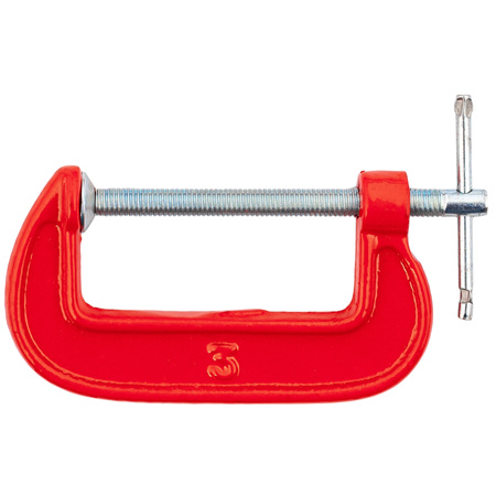 Ścisk zacisk stolarski śrubowy modelarski 3" 75 mm BEAST