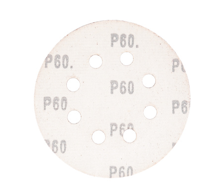 Papier ścierny na rzep krążek dysk z dziurami 125mm P60 100szt SILVER