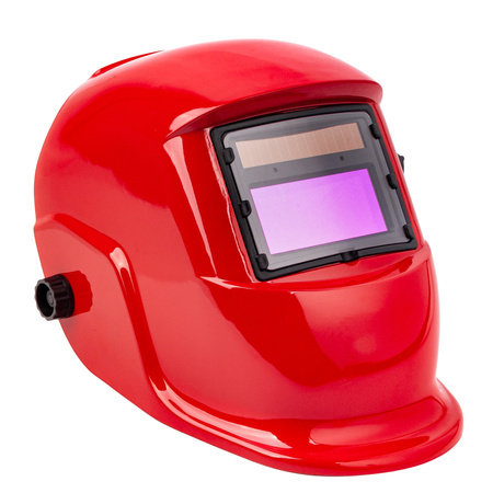 Maska spawalnicza przyłbica samościemniająca Czerwona Filtr FALON-TECH