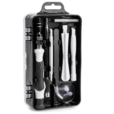 Narzędzia śrubokręty precyzyjne wkrętak bity torx do elektroniki 115 el SILVER