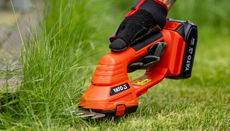 Nożyce elektryczne akumulatorowe do trawy krzewów żywopłotu 18V YT-828355 YATO