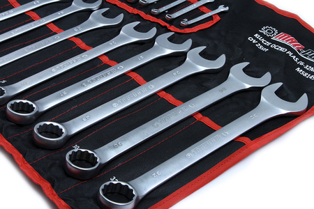 Klucze płasko oczkowe 6-32 mm 25 sztuk (płachta) MAR-POL