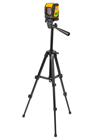 Poziomica laserowa krzyżowa 20m samopoziomująca + statyw JCB