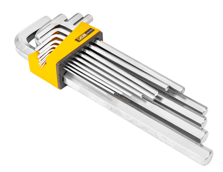 Zestaw klucze imbusowe wkrętaki imbusy crv długie z kulką 13el 2-19mm JCB