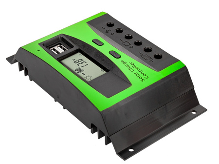 Regulator napięcia paneli ładowania solarnych PWM 12V/24V 40A LCD VOLT POLSKA